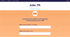 Desktop Screenshot of jobsinpa.com